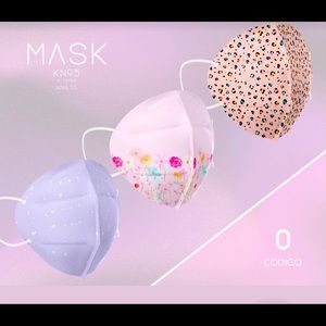 3 Face Masks KN95 layered Protection Unique Design